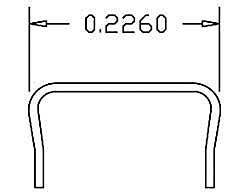 Grab Irons pkg(12) -- .012′ .03cm, HO, Cal Scale 506