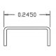 Grab Irons (.012` Wire) -- Scale 21` Straight - pkg(20), HO, Cal Scale 508