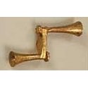 Air Horns (Unpainted Brass Casting) -- Leslie 2-Chime, HO, Cal Scale 540