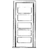 30′ 5-Panel Door -- With Frame, O, Grandt Line Products Inc 3602