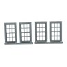 Double-Hung Windows -- 6-Over-6 - Scale 30 x 56′ 76.2 x 142cm pkg(4), O, Grandt Line Products Inc 3762