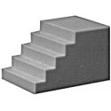 Concrete Staircase, HO, Pikestuff 1010