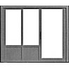 Doors -- Window/Door Combo, HO, Pikestuff 1105