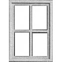 Windows -- Four-Pane, HO, Pikestuff 2103