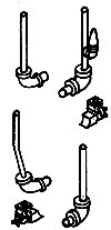 Air Tank Details -- Pipes & Moisture Ejectors Set, HO, Details West 242