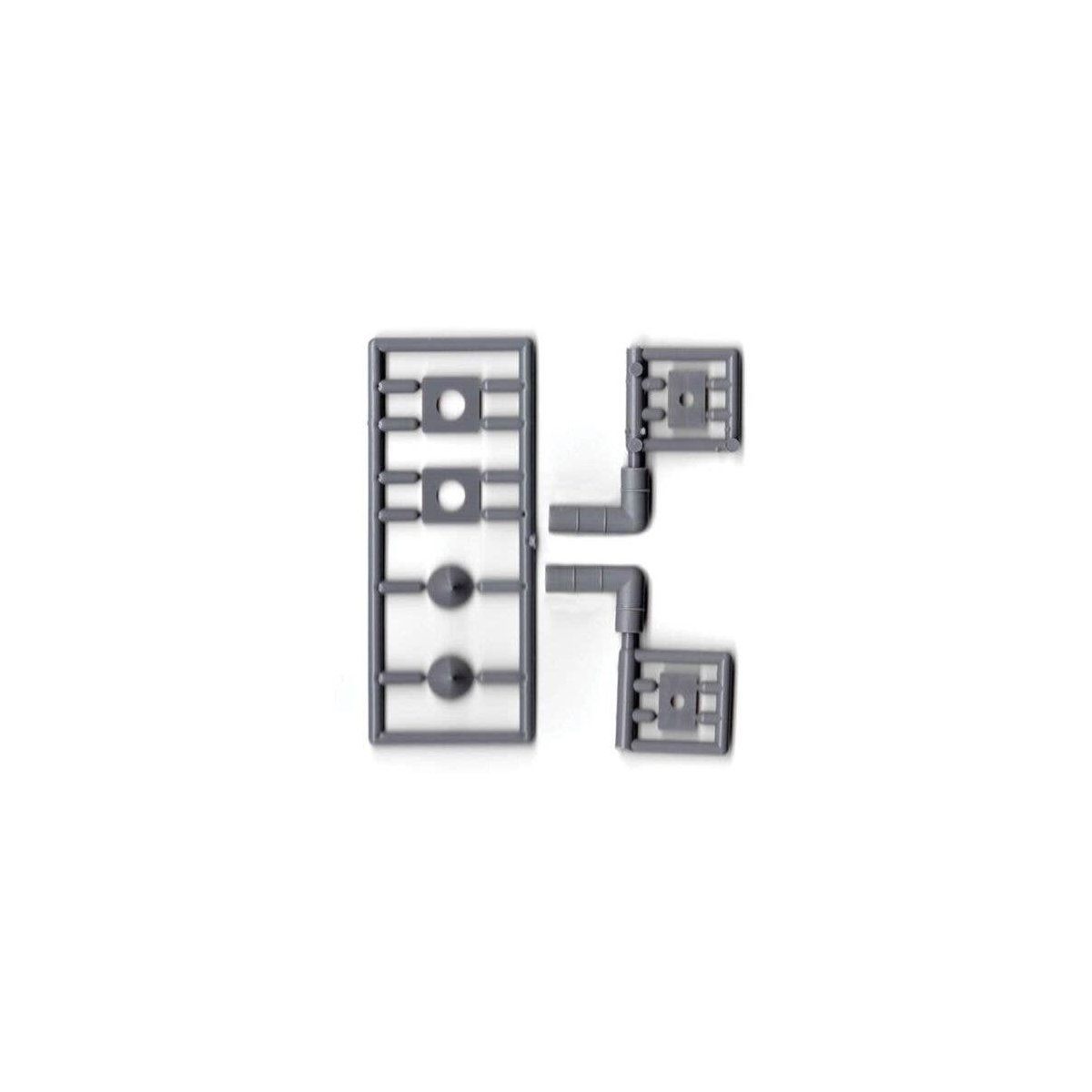 Right Angle Vent Kit -- 12` Scale Diameter, 2 x 4` Scale (unpainted) Matches 293-3555, S, Tichy Train Group 3554