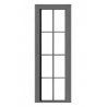 4 Over 4 Double-Hung Window with Precut Glazing -- 24 x 82′ pkg(6), O, Tichy Train Group 2085