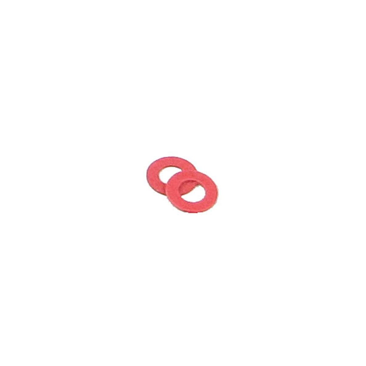 Insulating Fiber Washers pkg(48) -- .015′ .04cm Thick (red), All Scales, Kadee Quality Products 208