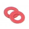 Insulating Fiber Washers pkg(48) -- .015′ .04cm Thick (red), All Scales, Kadee Quality Products 208