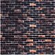 Wall Card 8-1/4` x 5-13/16` (21cm x 14.8cm) -- Dark Brick /2, HO, Busch Gmbh & Co Kg 7424