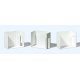 Room Interior Walls -- White pkg(3), HO, Preiser Kg 19652