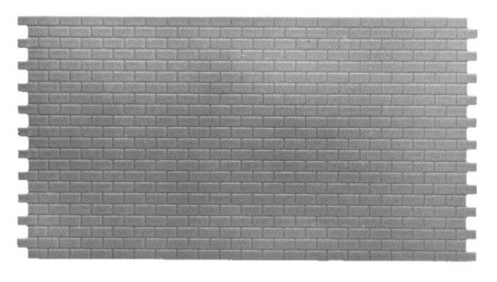 Concrete Block Walls -- 14-1/2 x 28′ Scale, HO, Pikestuff 1004
