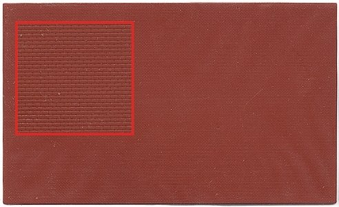 Wall Section -- Brick-Clinker (brown) 4-5/8 x 7-13/16′ 11.9 x 19.8cm Plastic Sheet, N, Kibri 37964