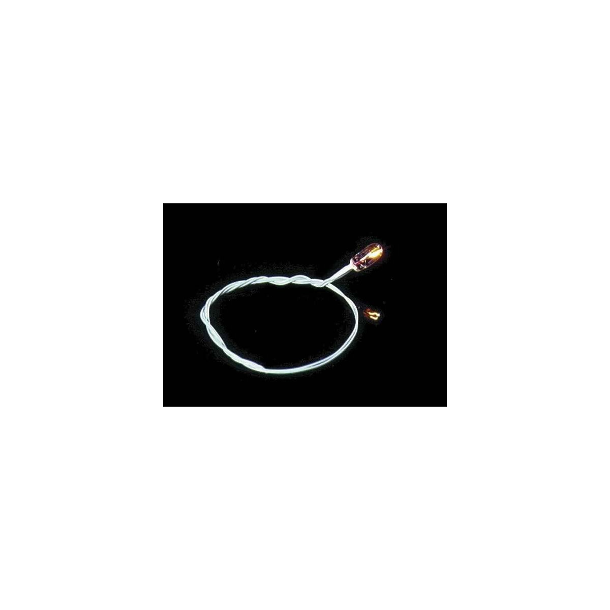 Grain-of-Wheat Bulb -- 16V with 8′ Black Wires, ALL, Cir-Kit Concepts Inc 10102A