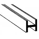 Styrene Structural Shapes - H-Columns -- 1/16 x 10′ pkg(10), All Scales, Plastruct Inc 90541