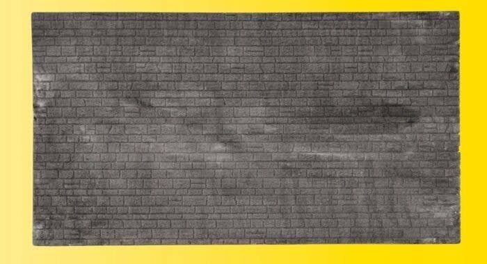 Cut Natural Stone Wall -- 8-5/16 x 4-1/2′ 21.2 x 11.5cm, HO, Vollmer Gmbh 48220