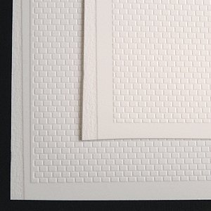Model Builder`s Supply Line Styrene Sheets pkg(2) .020 x 11 x 14` -- Slate Roofing, HO, The N Scale Architect 50034
