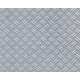 Patterned Sheets - Safety Tread - Double Diamond Plate - .020 x 7 x 12′ pkg -- White - .18, All Scales, Plastruct Inc 91683