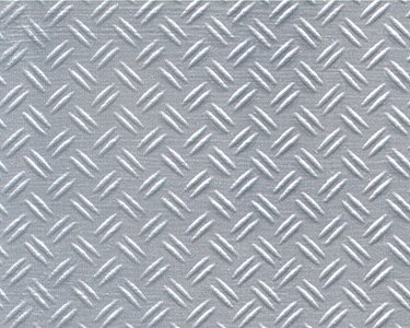 Patterned Sheets - Safety Tread - Double Diamond Plate - .020 x 7 x 12′ pkg -- White - .18, All Scales, Plastruct Inc 91683