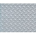 Patterned Sheets - Safety Tread - Single Diamond Plate - .020 x 7 x 12′ pkg -- White - .12, All Scales, Plastruct Inc 91686