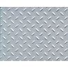 Patterned Sheets - Safety Tread - Single Diamond Plate - .020 x 7 x 12′ pkg -- White - .12, All Scales, Plastruct Inc 91686