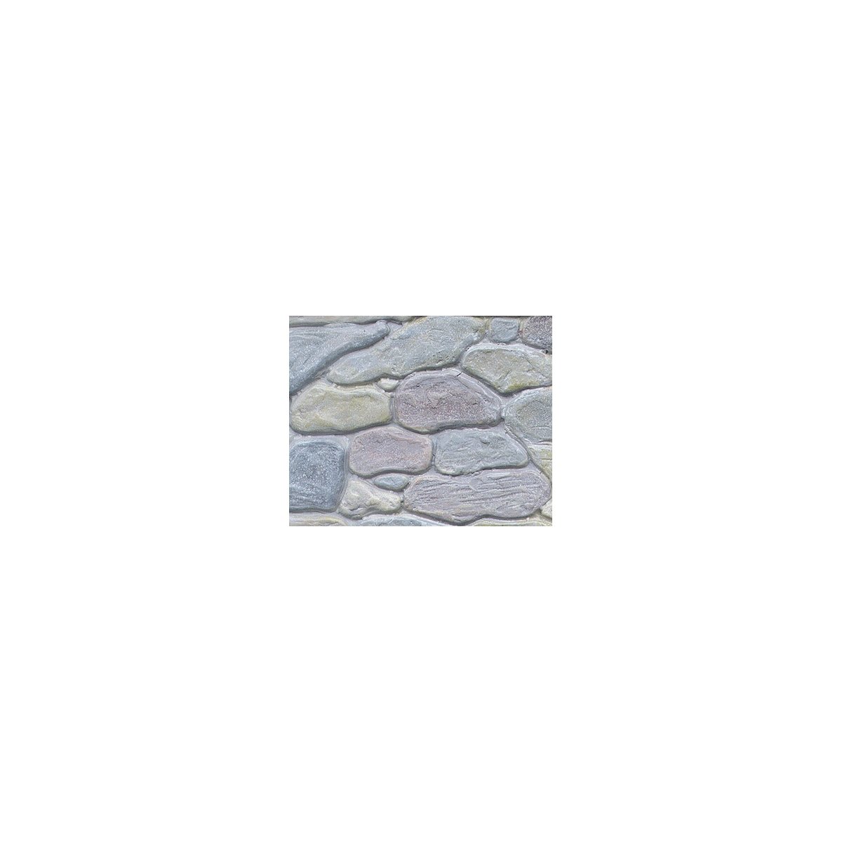 Patterned Sheets - Stone - Field Stone - .020 x 7 x 24` -- .750` Beige Stones, All Scales, Plastruct Inc 91583