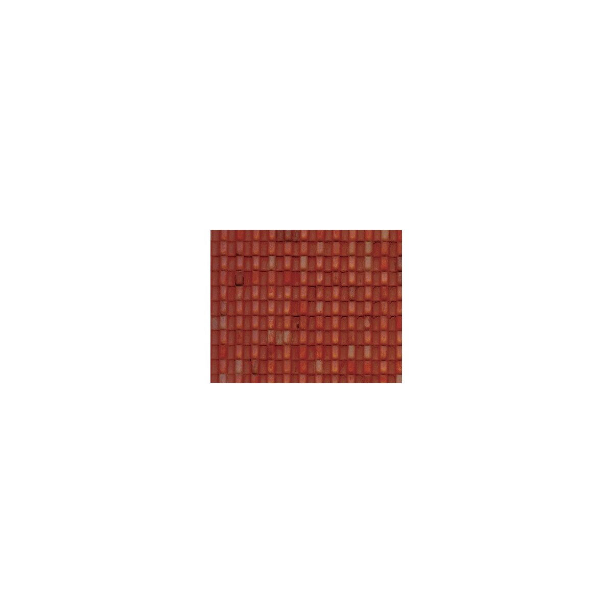 Patterned Sheets - Roofing - Spanish Tile - .020 x 7 x 12` pkg(2) -- .125` Red Tiles, O, Plastruct Inc 91637