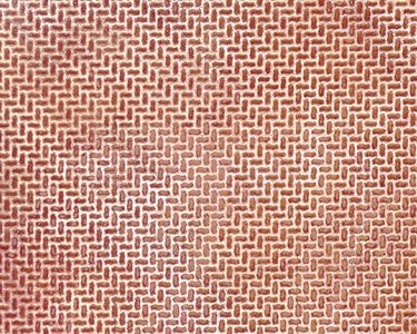 Patterned Sheets - Stone - Interlocking Paving - .020 x 7 x 12` pkg(2) -- .082` Red Stones, HO, Plastruct Inc 91670