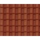 Patterned Sheets - Roofing - Spanish Tile - .020 x 7 x 12` pkg(2) -- .250` Red Tiles, G, Plastruct Inc 91632