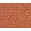 Patterned Sheets - Roofing - Scalloped Tile - .020 x 7 x 12` pkg(2) -- .250` Red Tiles, O, Plastruct Inc 91651