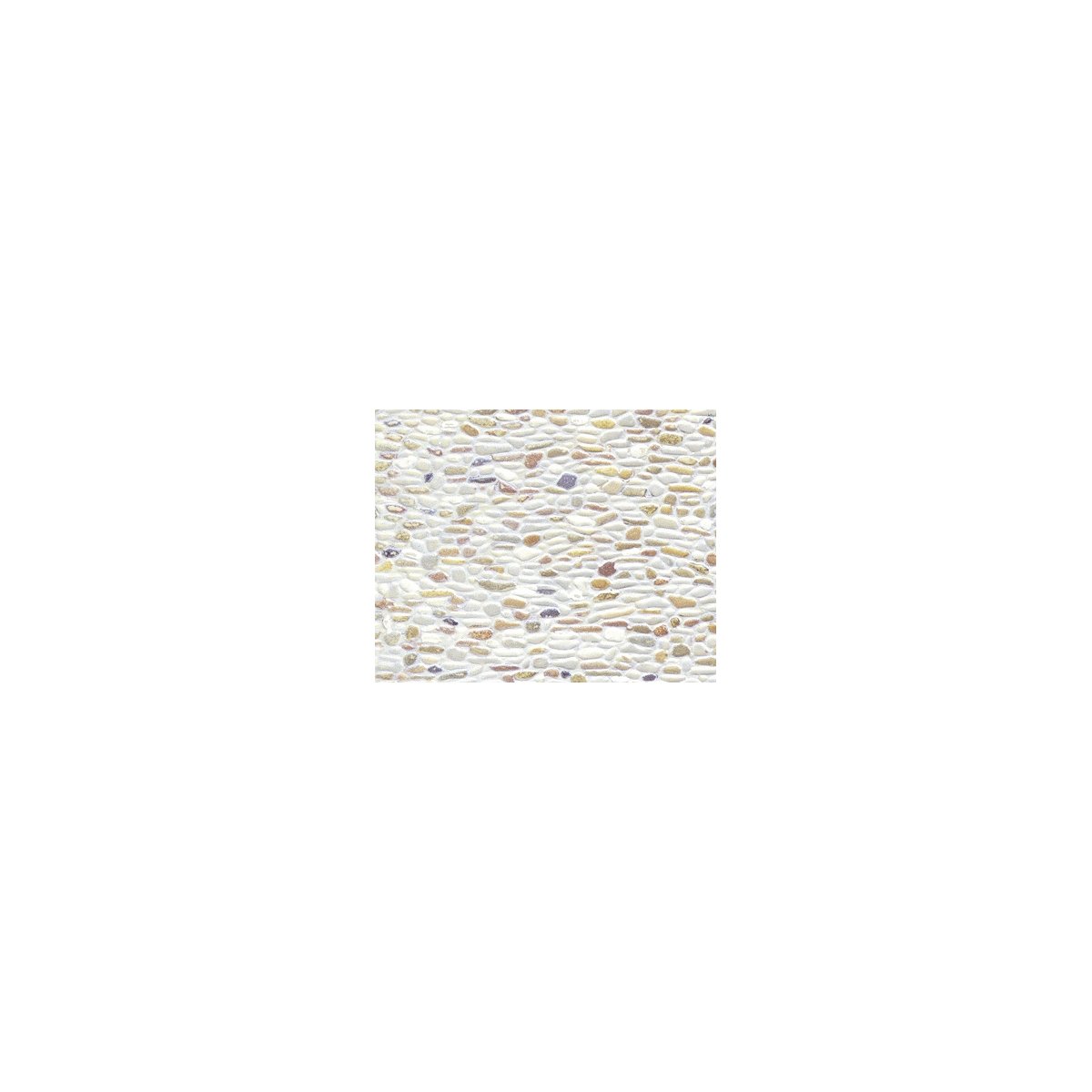 Patterned Sheets - Stone - Field Stone - .020 x 7 x 12` pkg(2) -- .250` Beige Stones, HO, Plastruct Inc 91563