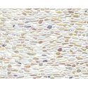 Patterned Sheets - Stone - Field Stone - .020 x 7 x 12` pkg(2) -- .250` Beige Stones, HO, Plastruct Inc 91563