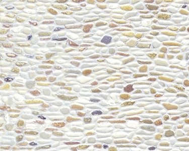 Patterned Sheets - Stone - Field Stone - .020 x 7 x 12` pkg(2) -- .250` Beige Stones, HO, Plastruct Inc 91563