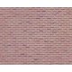 Patterned Sheets - Rough Brick - .020 x 7 x 12` pkg(2) -- .200` Red Bricks, O, Plastruct Inc 91606