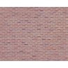 Patterned Sheets - Rough Brick - .020 x 7 x 12` pkg(2) -- .200` Red Bricks, O, Plastruct Inc 91606