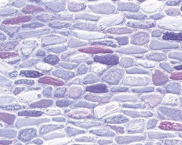 Patterned Sheets - Stone - Field Stone - .020 x 7 x 12` pkg(2) -- .325` Gray Stones, O, Plastruct Inc 91565