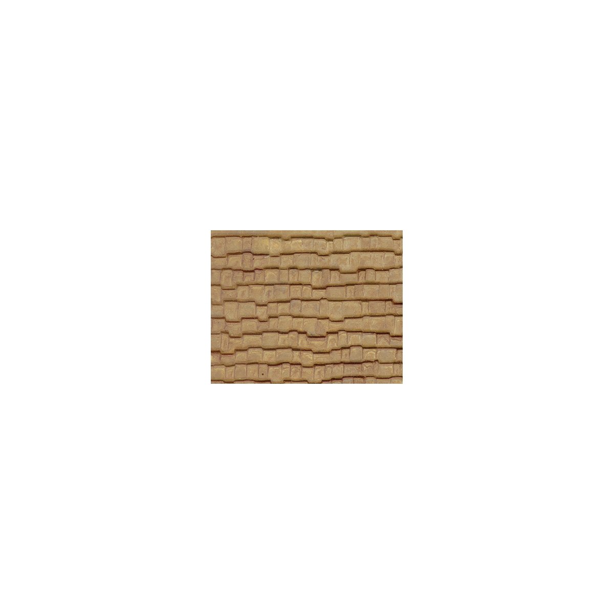 Patterned Sheets - Roofing - Wood Shake Shingles - .020 x 7 x 12` pkg(2) -- .250` Beige Shingles, O, Plastruct Inc 91655