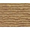 Patterned Sheets - Roofing - Wood Shake Shingles - .020 x 7 x 12` pkg(2) -- .250` Beige Shingles, O, Plastruct Inc 91655