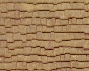 Patterned Sheets - Roofing - Wood Shake Shingles - .020 x 7 x 12` pkg(2) -- .250` Beige Shingles, O, Plastruct Inc 91655