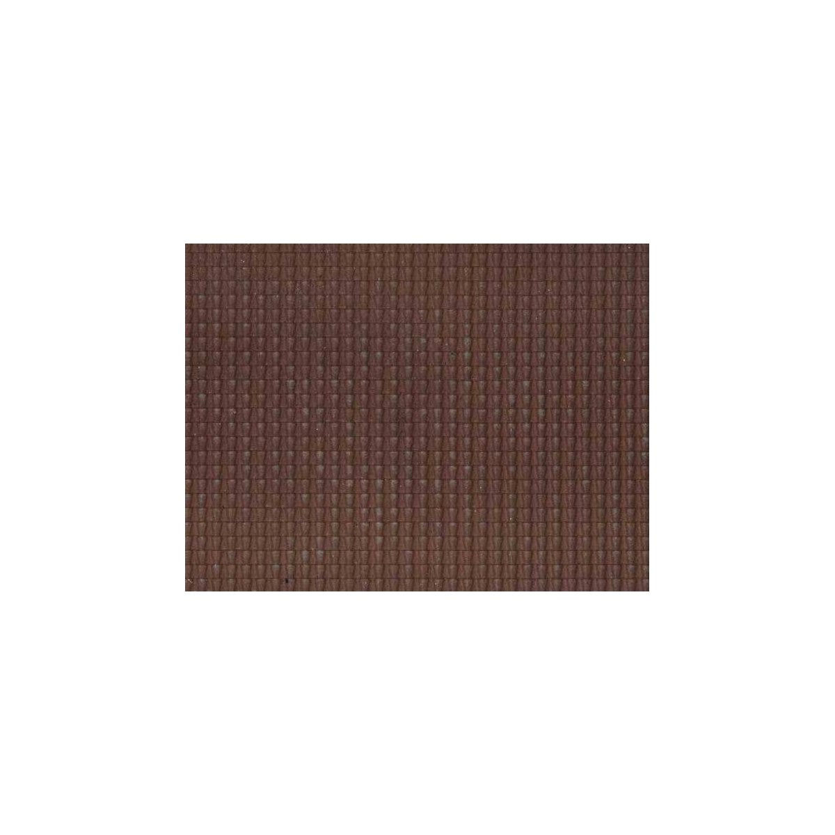 Structured Flexible 3-D Texture Sheet -- Dark Red Pantile 11 x 3-15/16′ 28 x 10cm, HO, Noch Gmbh & Co 60351