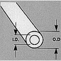 Acrylic Tubing-Round -- 3/32 x 15′ Long pkg(10), All Scales, Plastruct Inc 90131