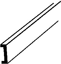 Styrene Structural Shapes - Channels -- 1/16 x 10′ Long pkg(10), All Scales, Plastruct Inc 90531