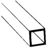 Styrene Tubing - Square -- 1/8 x 15′ Long pkg(7), All Scales, Plastruct Inc 90621