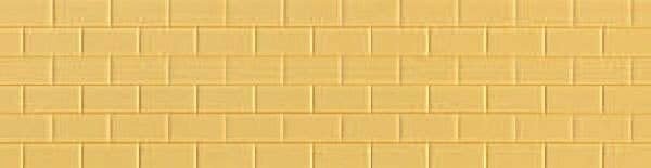 Long Rectangular Tile Flooring or Wall -- Sand 3-3/4 x 3-3/4′ 9.5 x 9.5cm pkg(3), HO, Preiser Kg 19608