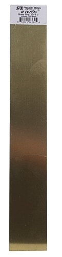 Brass Strip -- 12 x 2′ 300 x 50.8mm, .025 .64mm Thick, All Scales, K & S Engineering 8239