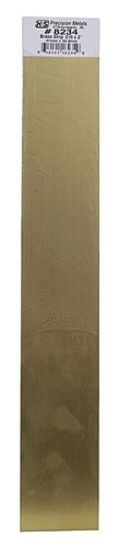 Brass Strip -- 12 x 2` 300 x 50.8mm, .016` .41mm Thick, All Scales, K & S Engineering 8234