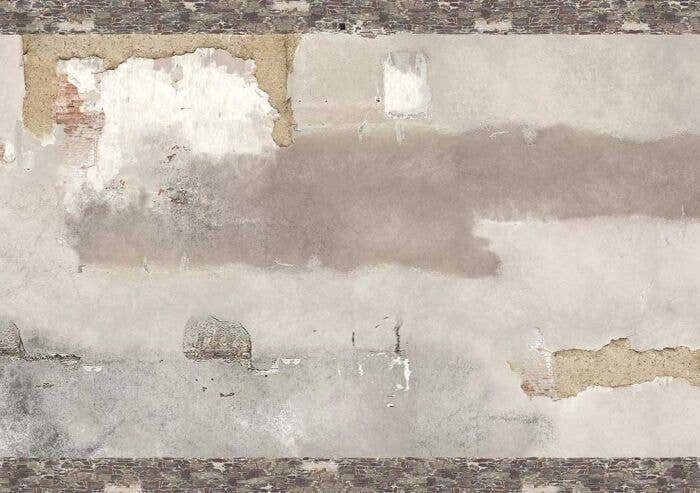 Matte-Look Weathered Cardstock Wall Sheet 2-Pack -- Weathered Wall 8-1/4 x 5-13/16 x 1/32′ 21 , HO, Busch Gmbh & Co Kg 7437