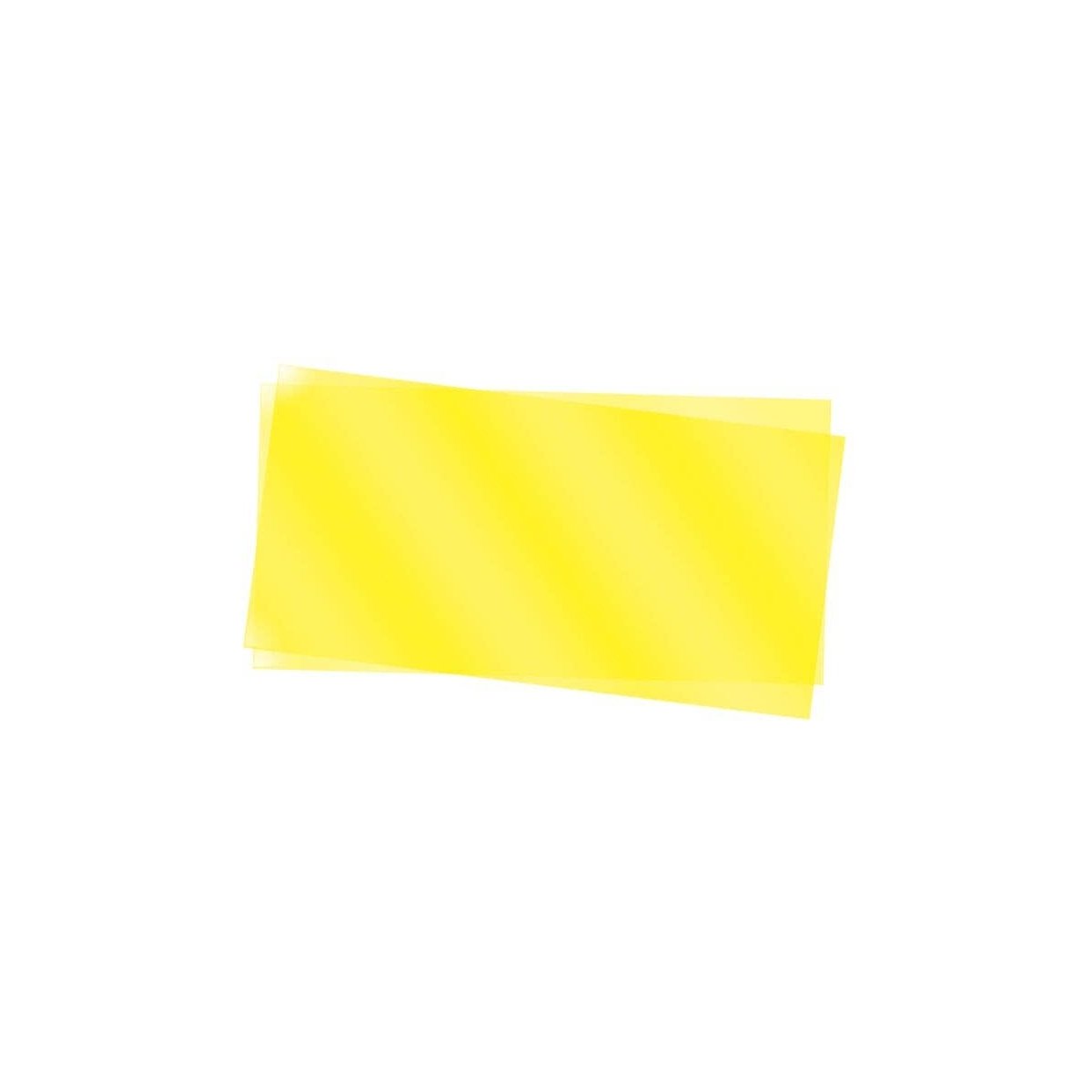 Transpartent Sheets pkg(2) - .010 x 6 x 12′ .025 x 15.2 x 30.5cm -- Yellow, All Scales, Evergreen Scale Models 9904