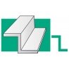 Z Channel Styrene Strips 14` 35cm -- .250` 6.3mm pkg(2), All Scales, Evergreen Scale Models 757