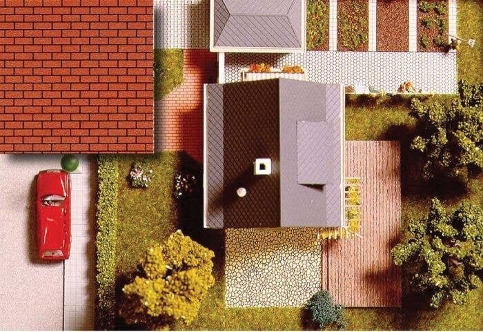 Flexible Wall Sheets (Plastic) -- Cut Stone, HO, Busch Gmbh & Co Kg 7038